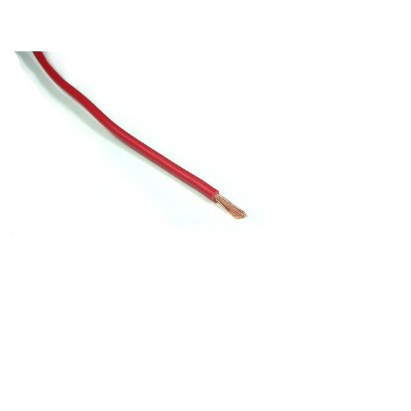 1 Meter KFZ Kabel, Litze, Leitung FLRY 1,5 mm²  Rot