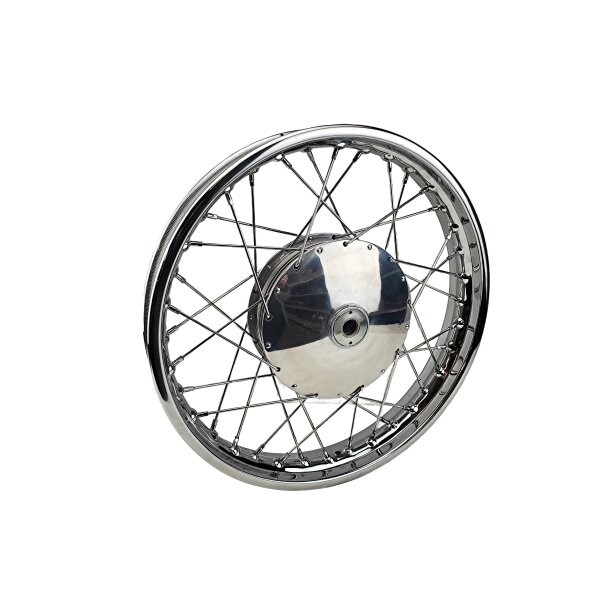 AWO Sport Vorderrad komplett, Felge (chrom), Speichen (chrom), Radlager neu