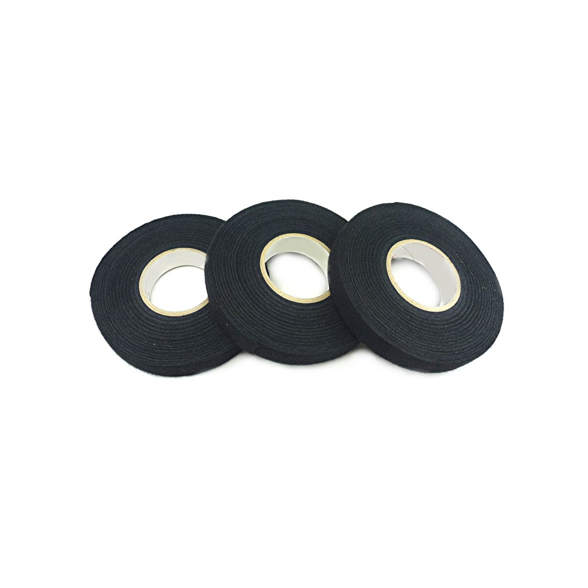 Bruislard Isolierband Schwarz 4 Stück - Gewebeband Für Kabelbäume 15mm/19mm