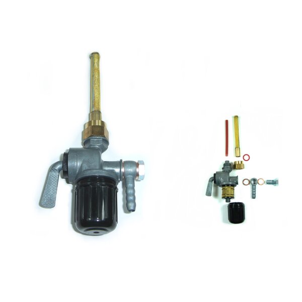 Benzinhahn MZ RT 125 mit Winkelanschluss