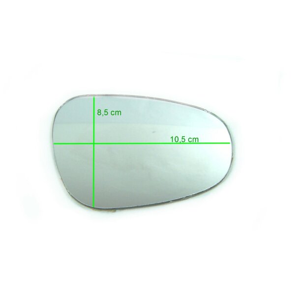 Spiegelglas links Steckspiegel MZ ES175/2, 250/2