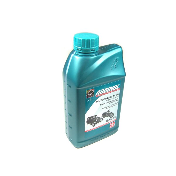 Motorenöl Addinol SAE 50 für Oldtimermotorräder 1 Liter EMW R 35