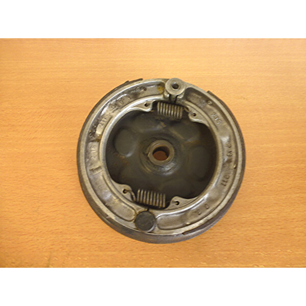 Original Bremsankerplatte EMW/BMW R 35 mit Bremsbacken