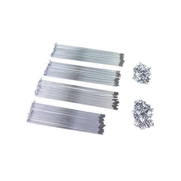 1 Satz Speichen IFA RT 125/0 Halbnabe chrom Kleeblatt