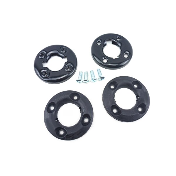 Satz Halbschalen mit Gummis Schwarz AWO Sport