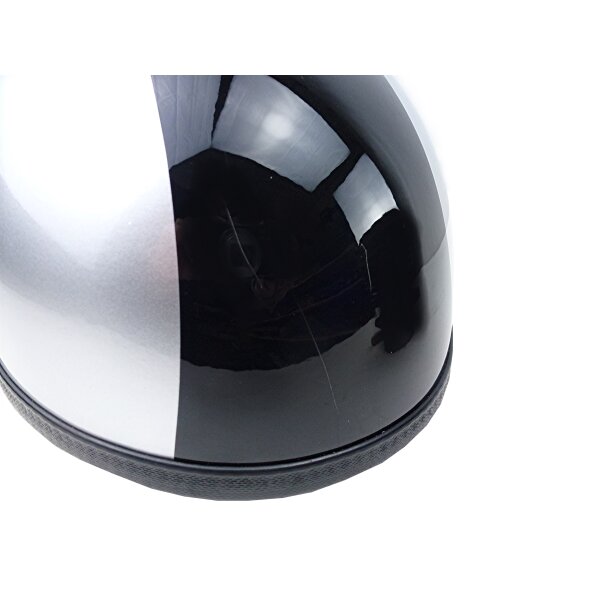 Helm,Halbschalenhelm  "Redbike" silber-schwarz Gr. XXL / B-WARE