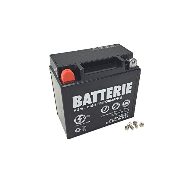Batterie 12 V / 8 Ah MZ ETZ 125, 150, 250, 251, 301 zzgl....