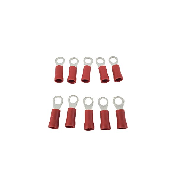 Ringkabelschuh 4mm - rot isoliert (10erPack)